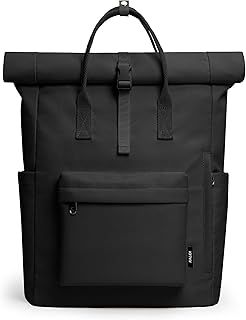 Backpack Rolltop Rucksack Women & Men School Bag Unisex Water-Resistant Casual Daypack fits 15 inch MacBook Laptop