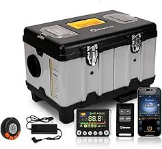 12V 24V 110-240V Portable TB10PRO Diesel Air Heater 8KW Diesel Night Heater, Parking Bunk Heater with Altitude Mode, Bluetooth APP Control and LCD Monitor for Car RV Motor-Homes and camper tent