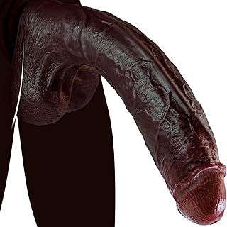 Realistic Black Silicone Dildo, 11.42 Inch Thick Huge Anal Dildos Gay Sex Toys Strong Suction Cup Dildo for Hands-Free, Adult Toys Dildos for Penis Stimulation, Anal Gay Sex Toyscouples for Women