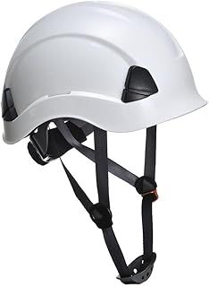 Portwest PS53 Safety Hard Hat - Height Endurance Lightweight Construction Safety Helmet Unvented ABS Shell with 6 Point Harness