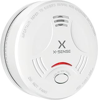 X-Sense Smoke Alarm for Home, 10-Year Battery Fire Alarm, LED Indicator & Silence Button, Smoke Detector Battery Operated, Conforms to EN 14604 Standard, SD11