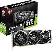 MSI GeForce RTX 3060 VENTUS 3X 12G OC Gaming Graphics Card - 12GB GDDR6, 1807 MHz, PCI Express Gen 4, 192 Bit, 3x DP v 1.4a, HDMI 2.1 (Supports 4K)