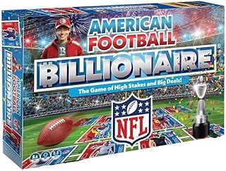NFL Board Game By Football Billionaire Board Games | Family Board Games for Kids and Adults | Ages 6+ | A Trading & Family Strategy Board Game Game for 2-6 Players as Seen on Dragon's Den