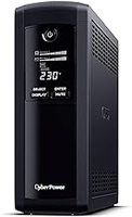 CyberPower VP1600EILCD Value PRO 1600va/960w Tower LCD UPS, 8xIEC Outlets and AVR, Black