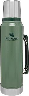 Stanley Classic Legendary Thermal Flask 1L - Keeps Hot Or Cold For 24 Hours - BPA-Free Insulated Bottle - Stainless Steel Coffee Flask - Leakproof - Dishwasher Safe - Hammertone Green