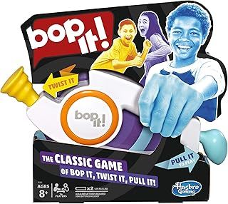 Hasbro Gaming Bop It! Electronic Game for 8+ Year Old Kids, Play Solo or with a Party of Friends, Fun and Birthday Toy, for those who Love Classic Dexterity Games