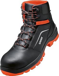 Uvex 2 xenova lace-up boot, safety shoes S2 SRC, leather work shoes for men