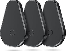 Air Tracker Tag 3 Pack, Key Finder Smart Tag Works with Apple Find My App (iOS Only), Item Locaror Tracking Tag for Luggage, Suitcases and More, Worldwide Tracking, Replaceable Battery, Black