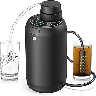 BKLES Electric Portable Camping Water Filter 0.01 Micron 5-Stage Filter with Emergency Lighting Suitable for Individual or Small Group Outdoor Survival Emergency Water Purifier BK2000
