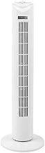 Status Tower Fan, 32 Inch Portable Oscillating Fan, 3 Speed Adjustable Angle Tower, White, S32TOWERFAN1PKB