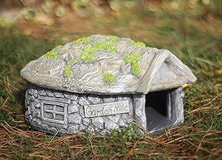 Garden Mile Hedgehog House For Garden Durable Resin Hedgehog Feeding station Outdoor Hedgehogs Houses and Hibernation Shelter with Predator Proof Outdoor Habitat