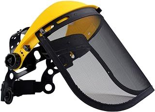 Oregon Q515064 Browguard and Steel Mesh Visor Combination, Adjustable Safety Face Shield, Black/Yellow