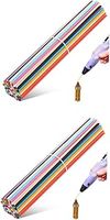 PartyKindom 2sets Printing Pen 3D Pen Filament 3-d Painting Pen 3D Pens for Ages 10-12 3D Doodler Pen 3D Printer Filament 3D Printing Supplies 3D Printer Supply 3D Pen Wires 110pcs*2