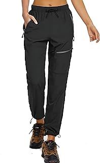 StaySlim Walking Trousers for Womens Outdoor Hiking Trousers Lightweight Cargo Pants with Zip Pockets Quick Dry Ladies Overtrousers UPF 50 UV Protection
