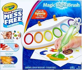 CRAYOLA Color Wonder Magic Light Brush | Mess Free Painting | Includes 18 Magic Color Wonder Pages for Kids Aged 3+