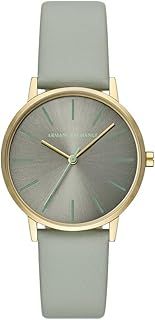 Armani Exchange Watch for Women, Quartz Movement and 40mm Case Size with Stainless Steel, Leather or Silicone Strap