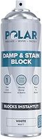 Polar Damp & Stain Block Spray - Matt White - 500 ml - Anti Mould - Stops & Removes Mould & Stains - Stain Blocker paintFor Interior Walls & Ceilings - Wood, Plaster, Cement