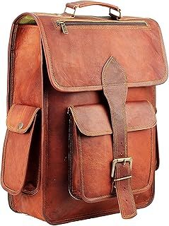 16 Inch Genuine Leather Backpack for Women and Mens Leather backpack and Leather laptop backpack for Women | Leather backpack for men Perfect mens backpack for daily use Retro backpack Vintage