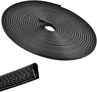 Car Door Edge Protector Edge Trim U Shape, 10M Car Door Rubber Seal, Rubber Edge Trim, Car Door Protector Strips, Black U Shape Rubber Sealing Strip, Fit For Most Car, PVC with Built-in Steel Sheet