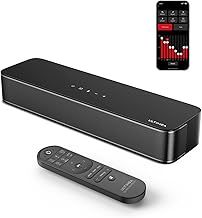 ULTIMEA 2.1ch Sound Bar for TV, Built-in Subwoofer, APP Control, Peak Power 120W, All-in-one PC Soundbar for Game, Bluetooth 5.3 TV Sound Bar Speakers, OPT/AUX/Wall Mount, Solo B30 Pro