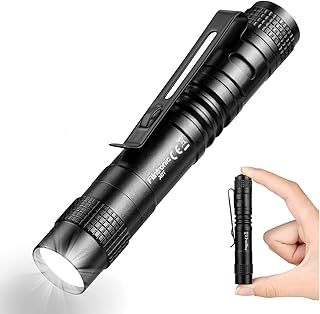 flintronic Mini Torch, 3.5" Pocket LED Torch Flashlight with Pocket Clip, Ultra Bright Waterproof Pocket Light for Household, Workshop, Repair, Hiking, Powered by 1*AAA Battery (not Included)