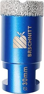 Diamond Drill Bit 30mm,BRSCHNITT 1pc M14 Vacuum Brazed Diamond Tip Drill Bit for Tile Porcelain Stoneware Ceramic Marble Granite Drilling,Suitable For Angle Grinders