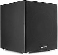 Fenton SHFS12B 12" Active Subwoofer with Built-In 400W Amplifier, Adjustable Crossover & Phase Control, Front-Firing Bass Speaker for Home Cinema & HiFi Audio Systems - Black