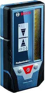 Bosch Professional Laser Receiver LR 7 (red and green beam, 2 x 1,5 V Batteries AAA, Range: 5-50 m, protective bag)