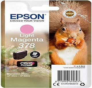 Epson 378 Light Magenta Squirrel Genuine, Claria Photo HD Ink Cartridge