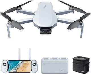 Potensic ATOM GPS Drone with 4K Camera, 3-Axis Gimbal Stabilization, Under 249g, 3 Batteries 96 Mins Flight Time, 6KM Transmission, Visual Tracking/QuickShots/RTH, Camera Drone for Adult Beginner