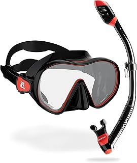 CRESSI F-Dual + Supernova Dry Combo - Tauchmaske und Trockenschnorchel Set zum Schnorcheln und Gerätetauchen, Einheitsgröße, Unisex
