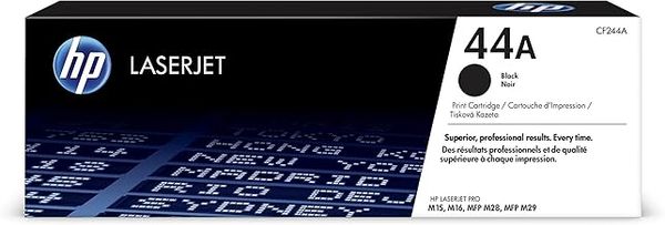 HP CF244A 44A Original Toner Cartridge, Black, Single Pack, Standard
