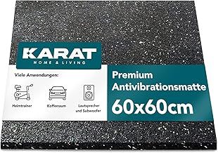 KARAT Antivibration Mat 60 x 60 cm, 2 cm Thick - Cut to Size Anti-Vibration Mat for Washing Machine & Dryer, Rubber Underlay, Washing Machine Mat, Sound Insulation Mat, Rubber Mat
