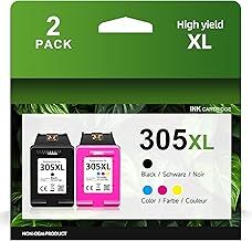 305XL Ink Cartridges Black and Colour, 305XL for HP 305 Ink Cartridges Replacement for HP 305 for DeskJet 2700 2710 2720e 4110e Deskjet Plus 4100 4130e Envy 6000 6010e 6020e 6030e Envy Pro 6400