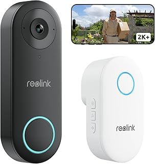 Reolink 3K Wired Security Video Doorbell Camera with Chime Kit, 2.4/5 GHz Wi-Fi Connectivity, Human Detection, App Alert, Video Call, 2-Way Audio, Local Storage, Home Hub Compitable, No Monthly Fee