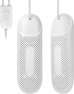 Flintronic Shoe Dryer Portable Shoe Dryer Boot Dryer, Foot Warming Deodorizer with 3 Timer Modes, Safe and Fire Resistant, Suitable for Shoes, Gloves, Socks, Ski Boots, etc. (White)