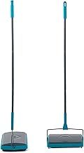 Beldray LA024855TQ Carpet Sweeper - Manual Floor Cleaner, Roller To Clean Carpets And Hard Floors, Pet Fur Remover, Easy Use, Brush Comb To Remove Dirt/Hair From Bristles, Thin & Compact, Lightweight