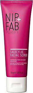 cNip + Fab Salicylic Acid Fix Scrub for Face with Vitamin E and Volcanic Rock Exfoliating Facial Cleanser Exfoliant for Pores and Oil Control, 75 ml