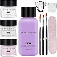 Yokilly Acrylic Nail Kit - Powder Set with Pink, White, Clear Colors