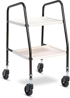 Millercare Mobility Trolley - Sturdy Walking Frame with Tray & Wheels for Easy Transport - Assembled & Ready to Use - Versatile Carrying Solution for Home or Outdoors | Brown & Cream