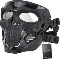 Airsoft Mask Tactical Paintball Skull Mask Protective Gear Full Face Mask for Halloween Hunting CS Wargame