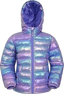 Mountain Warehouse Seasons Padded Kids Puffer Jacket - Water Resistant & Lightweight Insulated Rain Coat, Boys & Girls - Great for Spring Summer, School or Travelling