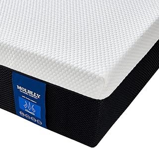 Molblly Single Mattress,Memory Foam Mattress,Breathable Mattress Medium Firm with Soft Fabric Fire Resistant Barrier Skin-friendly Durable 3ft (90x190x20cm)
