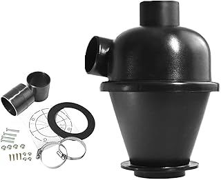 perfk 50mm Cyclone Filter Cyclone Dust Collector Dust Collection Separator Dust Separator Vacuum Cleaner Accessories for Dust Extractors Woodworking