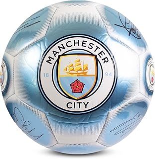 Hy-Pro Officially Licensed Classic Signature Football - Metallic, Size 5, Training, Match, Merchandise, Collectible For Kids and Adults