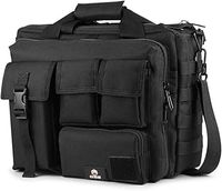 GES 15.6 inch Laptop Bag, Multi-funtion Men's Outdoor Tactical Nylon Shoulder Laptop Messenger Bag,Briefcase Handbags for Camera/Tablet/Notebook