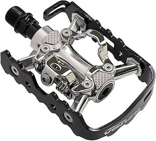 VENZO Multi-Use Compatible With Shimano SPD Mountain Bike Bicycle Sealed Clipless Pedals - Dual Platform Multi-Purpose - Great For Touring, Road, Trekking Bikes
