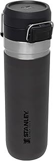 Stanley Quick Flip Stainless Steel Water Bottle 0.71L - Keeps Cold For 12 Hours - Leakproof - BPA-Free Thermal Flask - Dishwasher Safe - Cup Holder Compatible - Charcoal