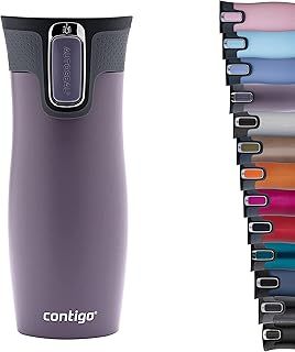 Contigo West Loop Autoseal Travel Mug, Stainless Steel Thermal Mug, Vacuum Flask, Leakproof Tumbler, Coffee Mug with BPA Easy-Clean Lid