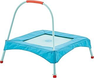TP Toys Junior Trampoline, Early Fun Trampoline for Toddlers, Indoor/Outdoor Use, with Soft Grip Handle and Protective Frame Pads, Ideal for Children 12 Months and Up
